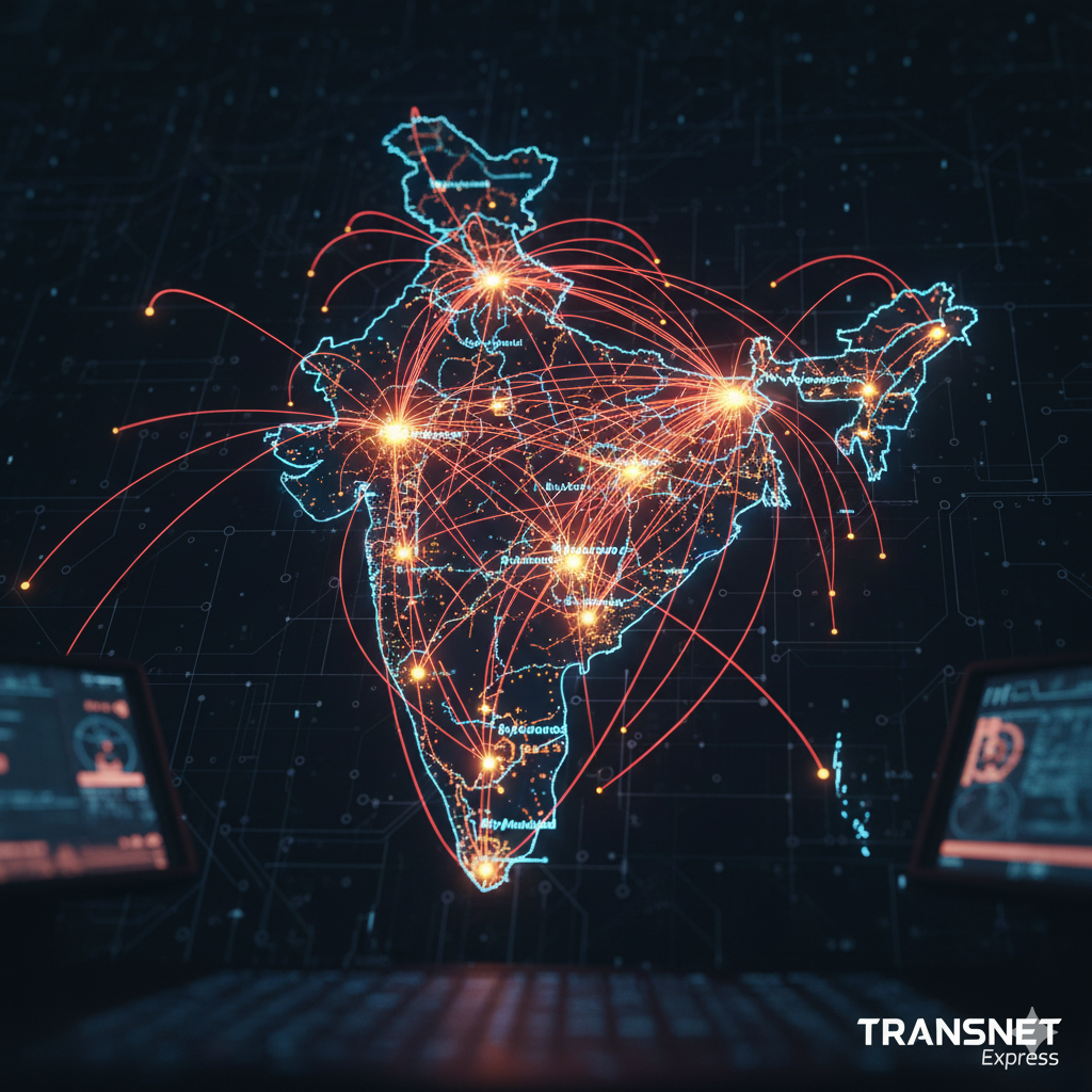 High-tech map of Transnet's pan-India network